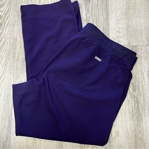 Figs purple Livingston scrub pants